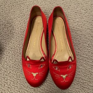 Charlotte Olympia Kitty loafer flats
